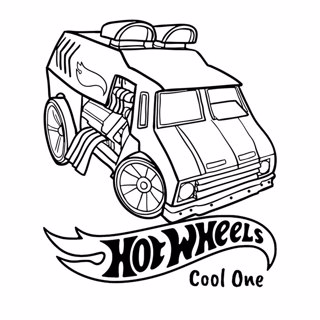 Hot Wheels coloring page 3