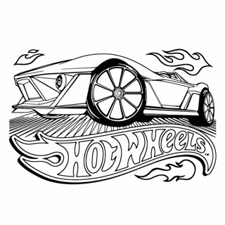 Hot Wheels coloring page 17