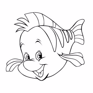 The Little Mermaid coloring page 1