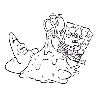 SpongeBob SquarePants coloring page 9