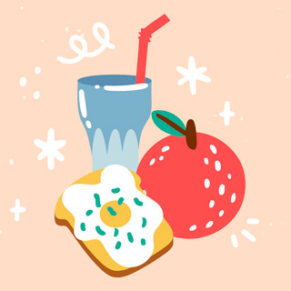 Foods coloring pages