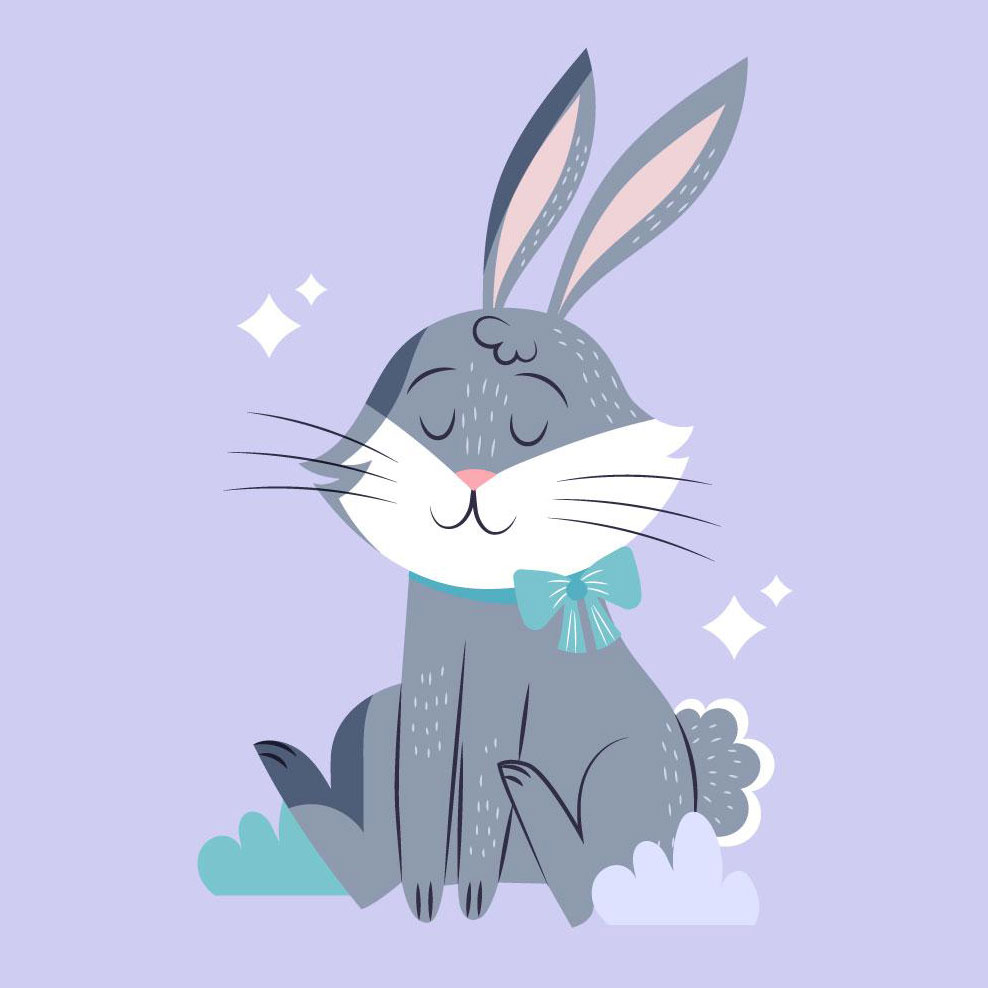 Bunnies coloring pages