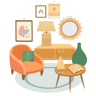 Furnishings coloring pages