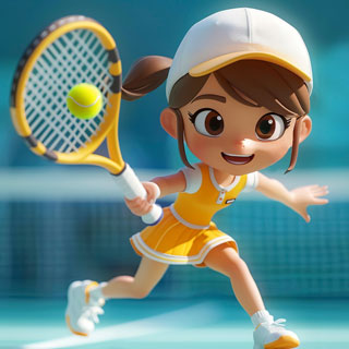 Tennis coloring pages