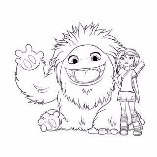 Abominable coloring page 4