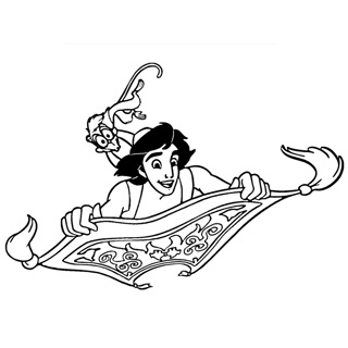 Aladdin coloring page 12