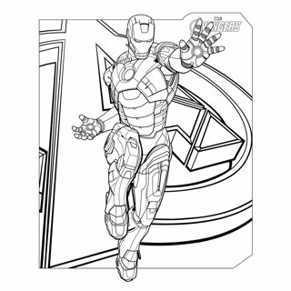 Avengers coloring page 9