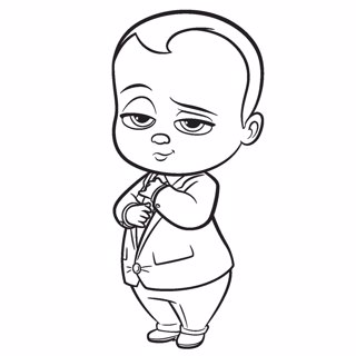 Baby Boss coloring page 1