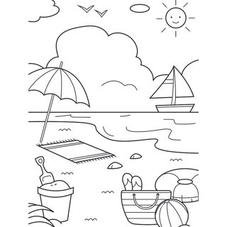 Sun-Kissed Shores: A Serene Day at the Beach