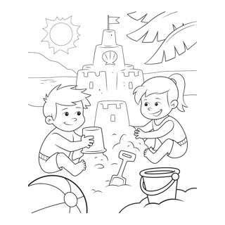 Fun Day at the Beach: Sandcastle Adventures