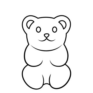 The Adorable Charm of Teddy Bears: A Line Drawing Illustration