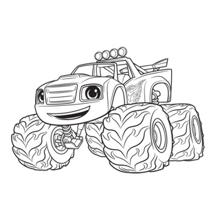 Blaze and the Monster Machines coloring page 1