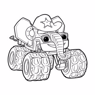 Blaze and the Monster Machines coloring page 6