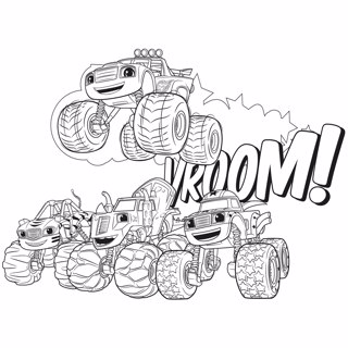 Blaze and the Monster Machines coloring page 7