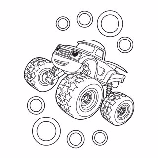 Blaze and the Monster Machines coloring page 8
