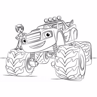 Blaze and the Monster Machines coloring page 10