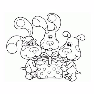 Blue's clues coloring page 4