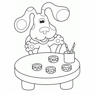 Blue's clues coloring page 10