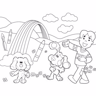 Blue's clues coloring page 16
