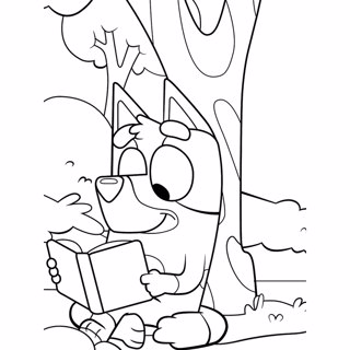 Bluey coloring page 12
