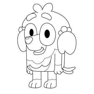 Color Your Own Bluey: Fun Coloring Page for Kids