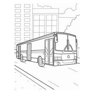 Urban Transit: Buses Navigating City Streets