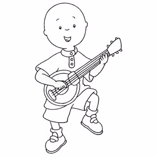 Caillou coloring page 9