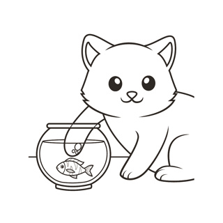 Curious Cat and the Fish Bowl Adventure