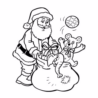 Christmas coloring page 4