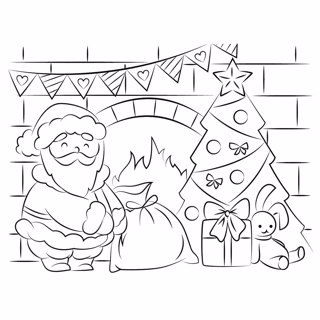 Christmas coloring page 25