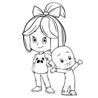 Cleo and cuquin coloring page 5