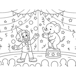 Spectacular Circus: Fun with Clowns and Elephants