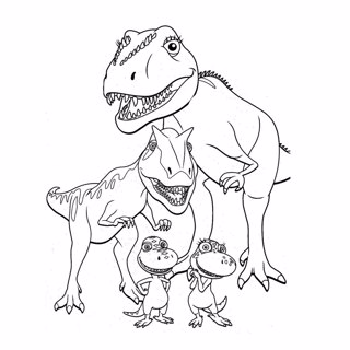 Dinosaur Train coloring page 7
