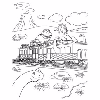 Dinosaur Train coloring page 8