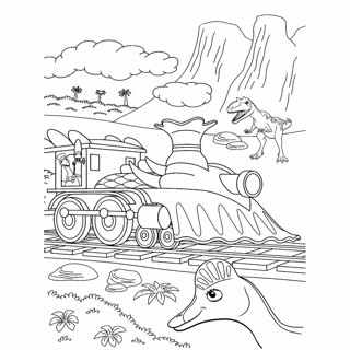 Dinosaur Train coloring page 11