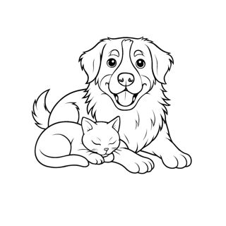 Best Friends Forever: A Cozy Canine and Feline Duo