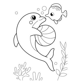 Underwater Playtime: Dolphins and Friends