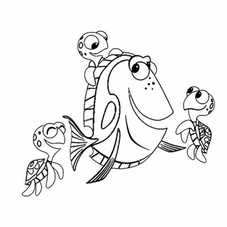 Finding Dory coloring page 14