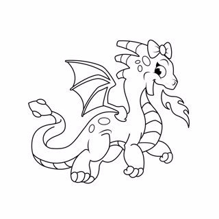 Dragons coloring page 5