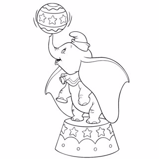 Dumbo coloring page 7