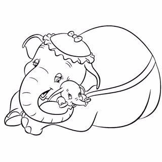 Dumbo coloring page 8