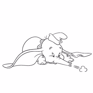 Dumbo coloring page 9