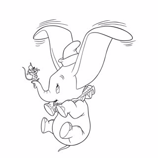 Dumbo coloring page 11