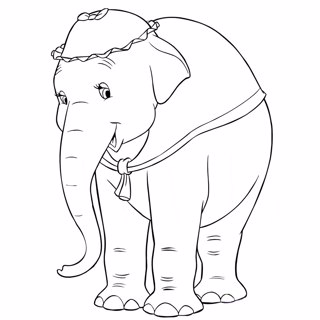 Dumbo coloring page 12