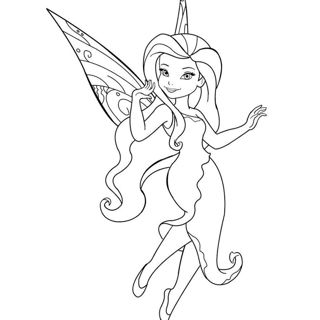 Graceful Fairy in Flight