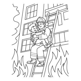 Heroic Rescue: Firefighter Saves Child from Burning Building