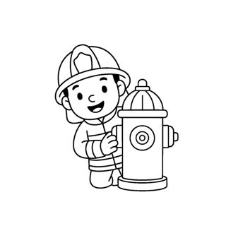 Brave Little Firefighter: Ready for Action!
