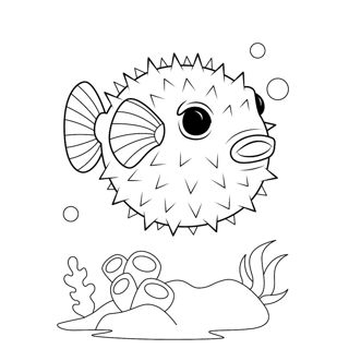 Underwater Adventures: The Curious Pufferfish