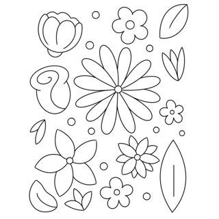 Blooming Garden Coloring Page