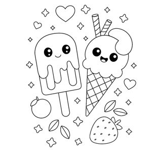 Sweet Delights: A Cute and Cheerful Food Adventure